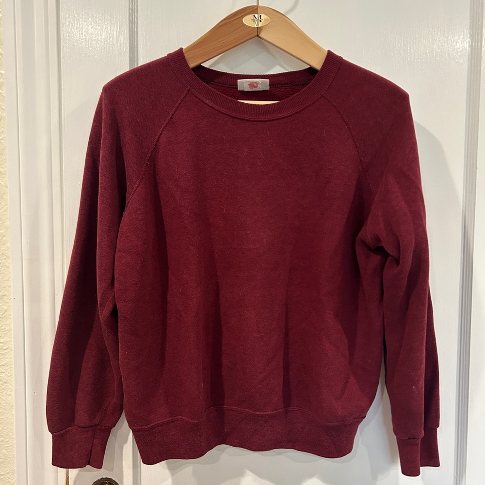 Burgundy Crewneck Sweatshirt
